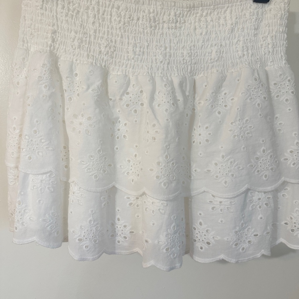 White Eyelet Women's Skirt - Picture 2 of 6